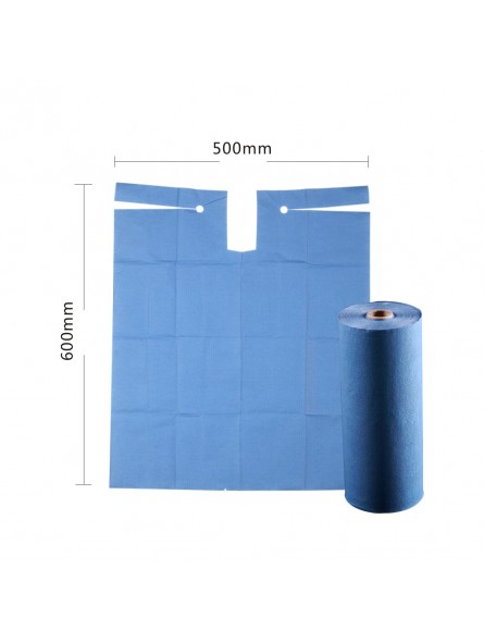 Easyinsmiel Disposable DENTAL ROLL APRON 1ply heavy tissue/ 1ply poly  80pcs/roll