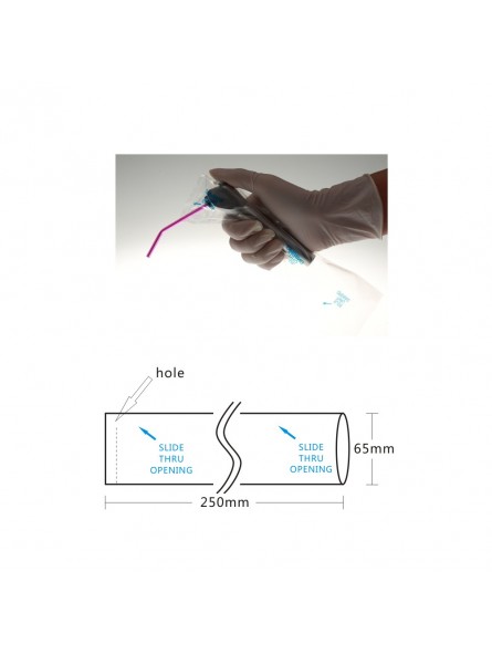 Easyinsmile DISPOSABLE PROTECT SLEEVE for 3-way syringe & saliva ejectors & HVE valve 