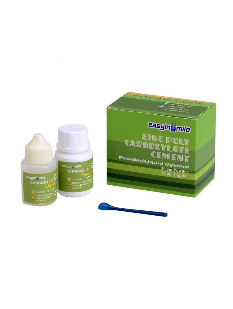 US$14.00 -strongest dental cement Easyinsmile Zinc Poly Carboxylate Cement  30g/15ML