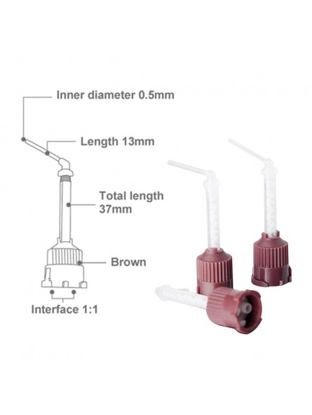 High Performance Mixing Tips for all HP style 1:1 ratio Temporal Cement Material Cartridges Pack of 48