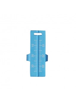 Generic 1PC Endo Finger Ruler Span Measure Scaler Dental Instruments(Color Blue, Aluminium)