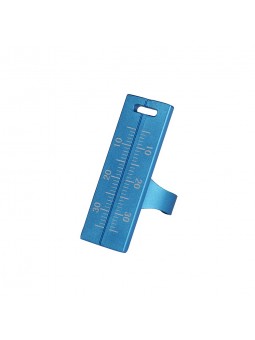 Generic 1PC Endo Finger Ruler Span Measure Scaler Dental Instruments(Color Blue, Aluminium)