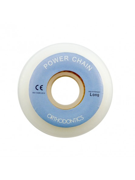 power chains Easyinsmile New Dental Orthodontic Spool Elastic Rubber Band Power Chains, 15FT(4.72m)