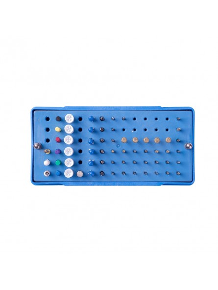 rotary files endo Easyinsmile® 78 Holes Endo Sterilization Organizer Holder Container Diamond Bur, File and Prophy Cup 