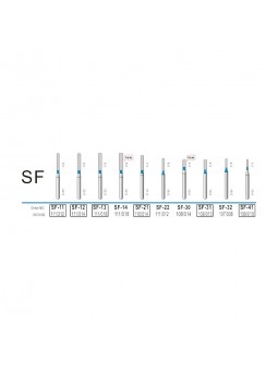 burs dental  Easyinsmile 100 PCS per Box  Straight Flat End