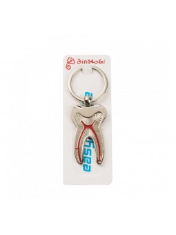 keychains wholesale 2PCS Easyinsmile Silver Colored Tooth Shaped Keychains