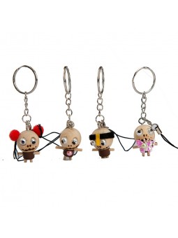 keychains wholesale Easyinsmile 4PCS Cartoon KeyChian