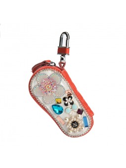 key chain tags Easyinsmile Keychain Wallets with Beautiful Pearl 4 colors