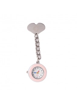 best watch for nurse Easyinsmile Cute Heart Quartz Movement Nurse pocket Watch with 4 colors on the side