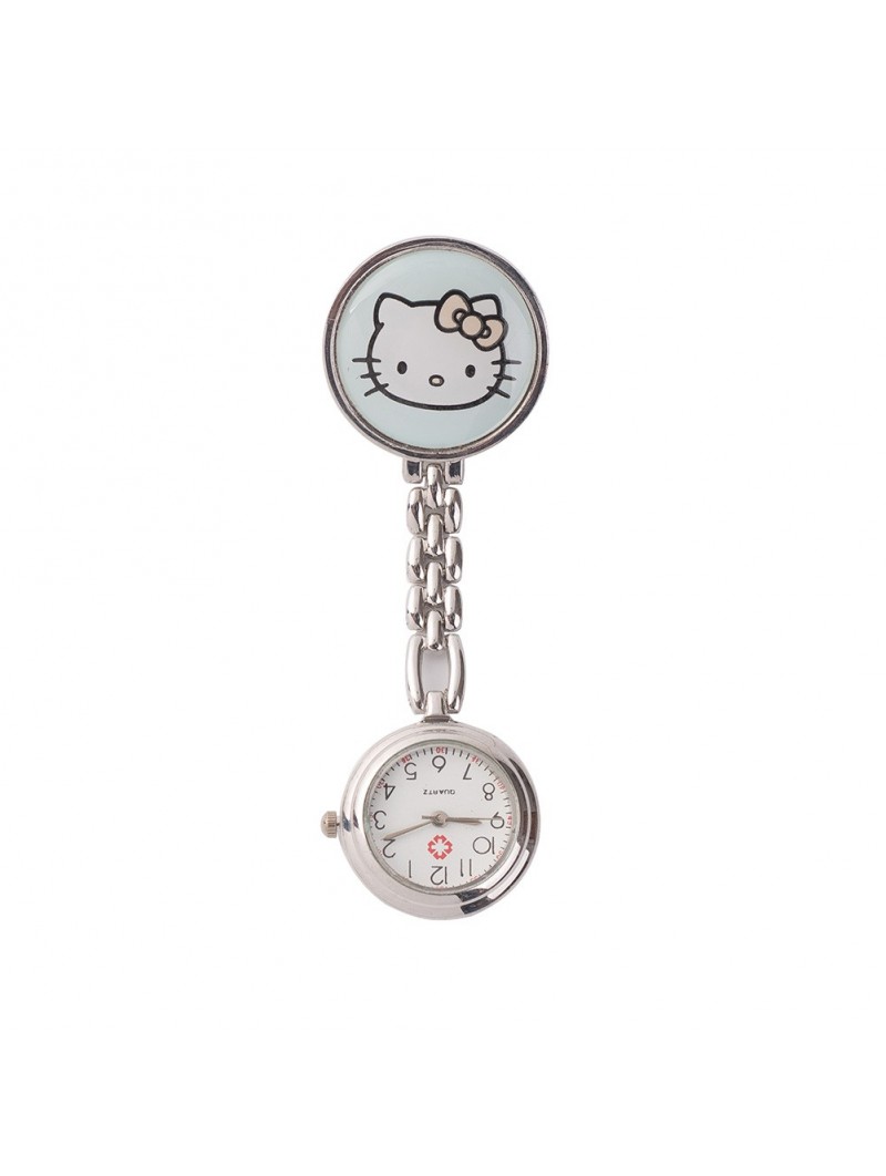 nurse watches for women Easyinsmile High quality Nurse Pocket Watch, Hello-kitty head with 4 color