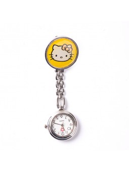 nurse watches for women Easyinsmile High quality Nurse Pocket Watch, Hello-kitty head with 4 color