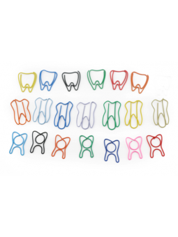 shaped paper clips  Easyinsmile Paper Clip Creative Tooth Shape, 3 stlyes, 20pcs