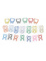 shaped paper clips  Easyinsmile Paper Clip Creative Tooth Shape, 3 stlyes, 20pcs