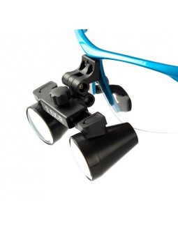 Binocular loupes Easyinsmile New 3.5x 420mm Surgical Binocular Loupes +Head Light Lamp +Aluminum Box