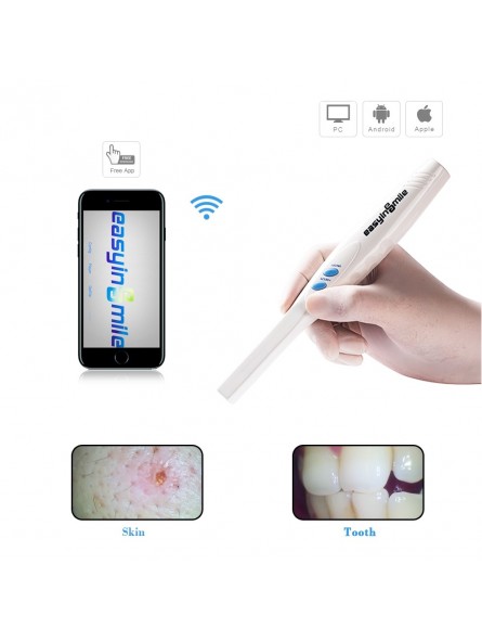 Dental Intraoral Camera WIFI EASYINSMILE WIFI Endoscope Wireless 3.0 Mega Pixels HD Clear Image