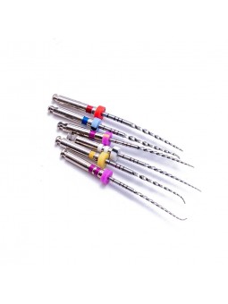 6pcs Endo Rotary File EASYINSMILE Endodontic X-CorN Rotary NITI File For Root Canal 21/25MM Assorted