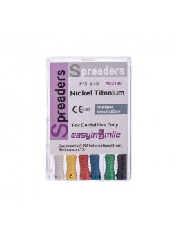 5Packs EASYINSMILE Dental NITI Spreader Files Endo Finger Spreaders for Root Canal