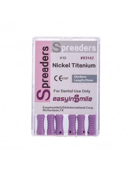 5Packs EASYINSMILE Dental NITI Spreader Files Endo Finger Spreaders for Root Canal
