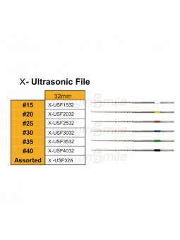Ultrasonic Files EASYINSMILE Dental NITI Endo U-File Tip Cleaning File for EMS/SATELEC Scaler