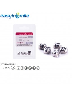5Pc Dental Kids Temporary Crowns Stainless Premolar Upper Left Crown EASYINSMILE