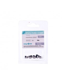  5Pc Dental Kids Temporary Crowns Stainless Premolar Upper Left Crown EASYINSMILE