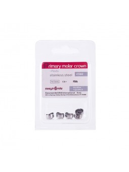  5Pc Dental Kids Temporary Crowns Stainless Premolar Upper Left Crown EASYINSMILE