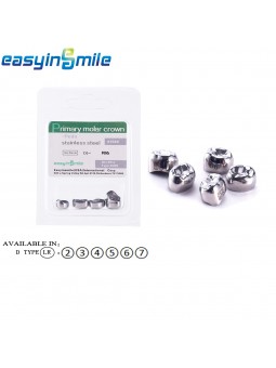  5Pc Dental Kids Crowns Stainless Teeth CapS For Lower Right Premolar EASYINSMILE