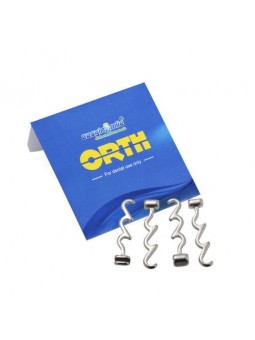 EASYINSMILE Dental Orthodontic Crimpable Hooks Sliding/Spiral Cross/Double Tube