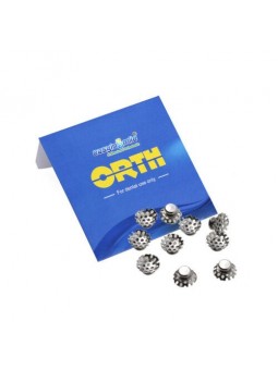 10pcs/bag EASYINSMILE Orthodontic Dental Bondable Lingual Buttons MIM Mesh Base