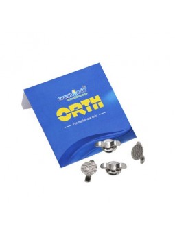 10pcs/bag EASYINSMILE Orthodontic Dental Bondable Lingual Buttons MIM Mesh Base