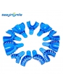 EASYINSMILE 12 Pcs Dental Impression Trays Perforated Plastic Autoclavable Trays