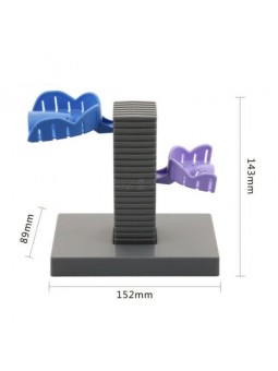 EASYINSMILE 1Pc Dental Lab Impression Tray Plaster Holder Stand Large Base Grey