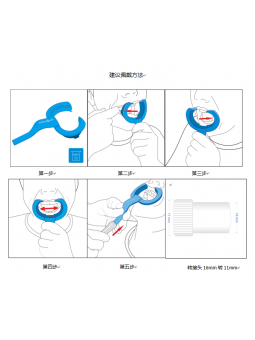 Easyinsmile Dental HVE Suction Mouth Opener Autoclavable Cheek Retractor