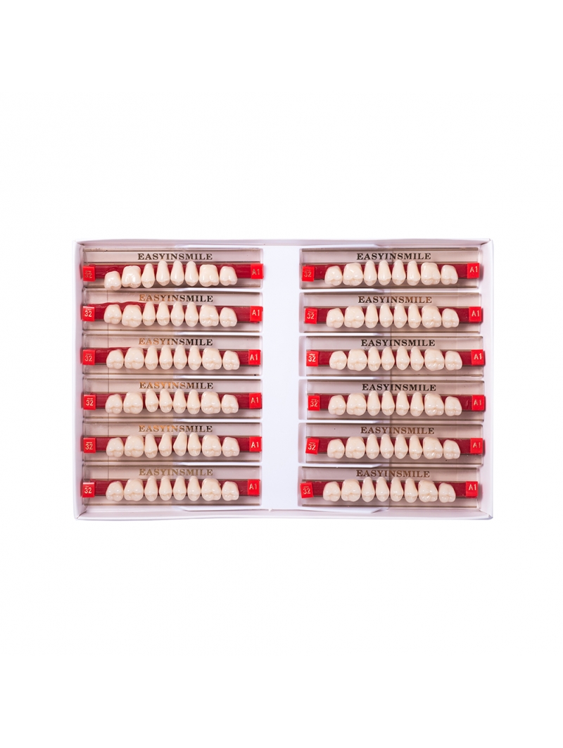 Easyinsmile 84/96Pcs Dental Denture Acrylic Resin Teeth DIY False Full ...