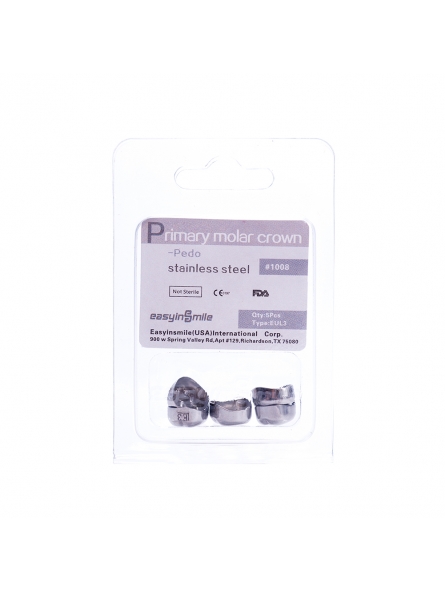 Kit De 48 Couronnes Pédiatriques En Acier Inox - Pour Molaires Primaires Enfants