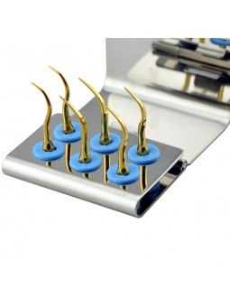 Easyinsmile KUSKG KAVO ULTRASONIC PIEZO SCALERS Dental scaler Tip Scaler Multi-use Kit Golden GC1T GC2T PC1T