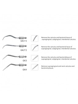Easyinsmile KASKS KAVO AIR SCALERS Dental Air Scaler Standard Kit Sliver GK1 GK2 GK3 GK4