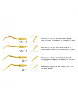 Easyinsmile KASKG KAVO AIR SCALERS Dental Air Scaler Standard Kit Gold  GK1T GK2T GK3T GK4T