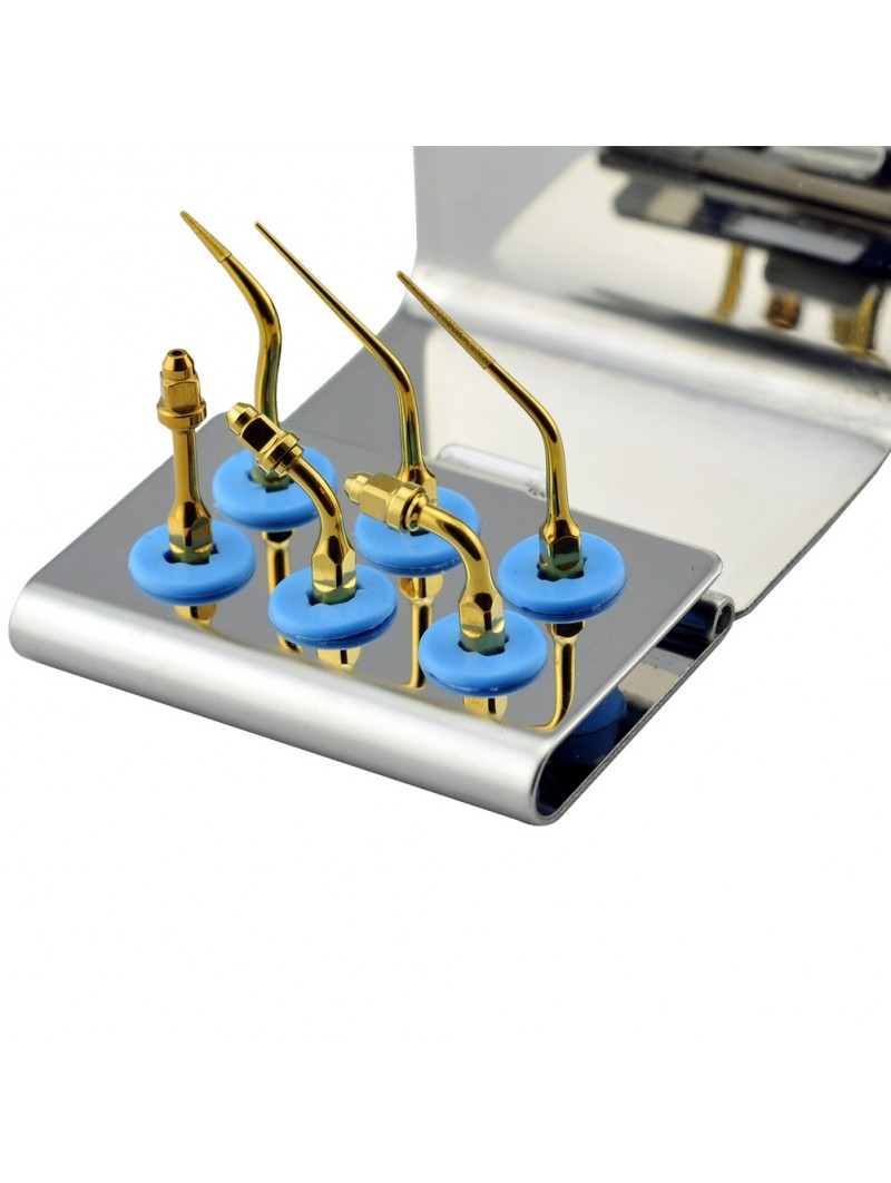 Easyinsmile EEKG EMS Woodpecker Dental scaler Tip Scaler Endo Kit Gold E0T,E1T,E2T,E3T,P4DT,E3DT