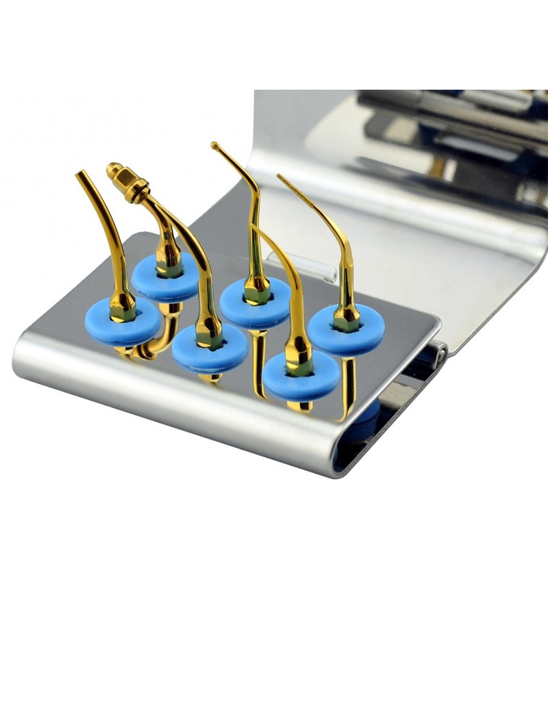 Easyinsmile SMUKG SATELEC NSK Woodpecker-DTE Dental scaler Tip Scaler Multi-use Kit  Gold CD1T GD1T PD1T ED1T SBD1T PD3DT