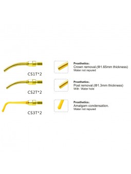 Easyinsmile SRPRKG SIRONA PerioScan Dental scaler Tip Scaler Prosthetics Kit Gold CS1T CS2T CS3T